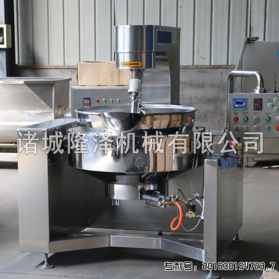 全自动多爪辣椒酱炒锅 隆泽机械大型辣椒酱炒锅