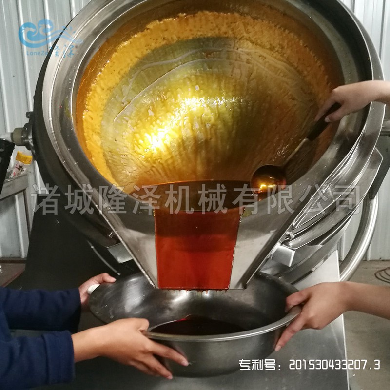 隆泽厂家直销红烧酱炒锅 液化气加热红烧酱炒锅 全自动炒酱锅