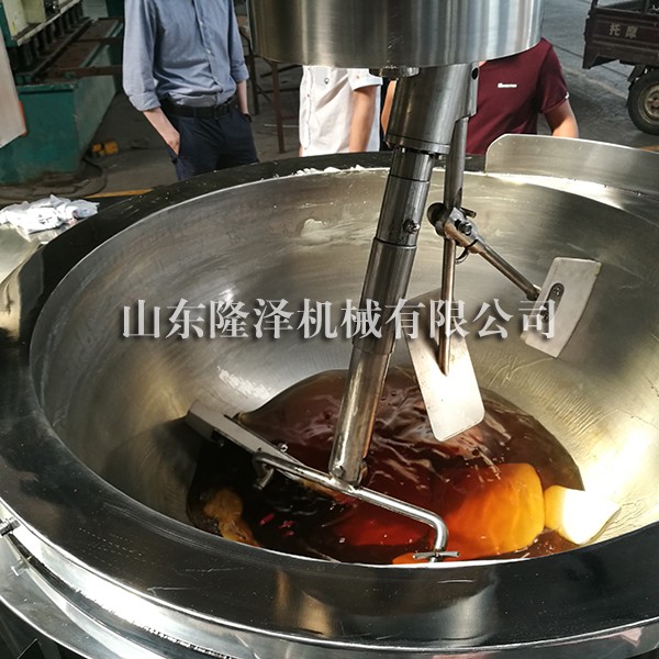 全自动四川辣椒酱炒锅 专业火锅底料炒锅制造商