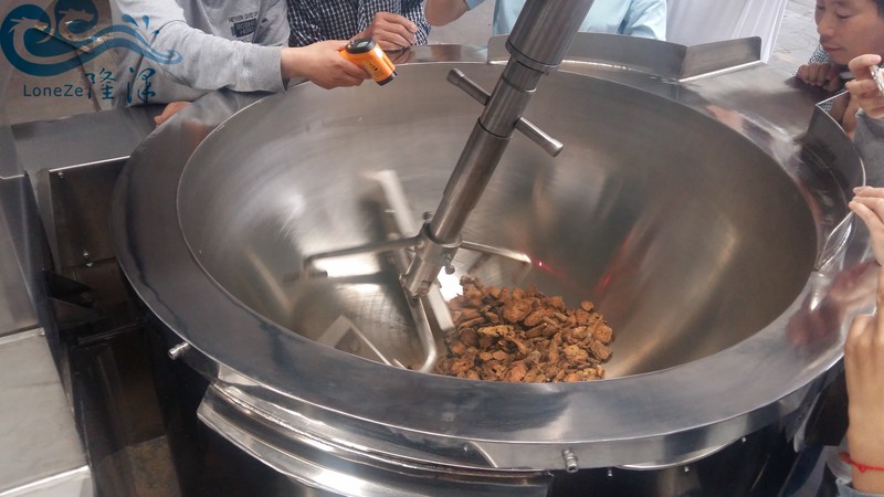 电磁炒药搅拌夹层锅  元胡炒制专用炒锅